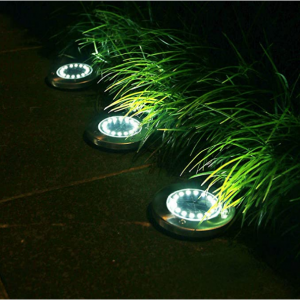 StarGinz 戶外庭院防水太陽能LED地燈 8個裝 自動感應開關 @ Amazon