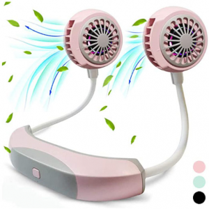 无线便携颈挂式风扇 @ Amazon