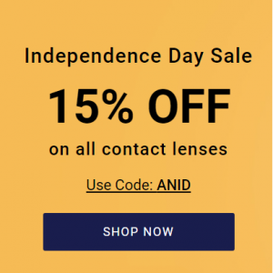 Contact lenses Independence Day Sale @ PerfectLensWorld 