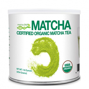 MATCHA DNA Certified Organic Matcha Green Tea Powder (16 oz TIN CAN) @ Amazon