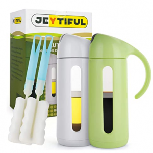 JEYTIFUL防漏油瓶调料瓶2只，配清洁刷2只 @ Amazon