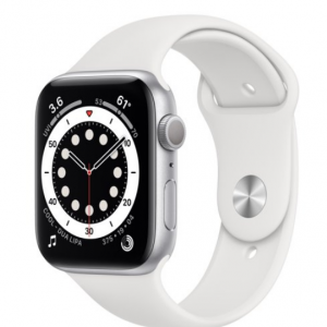 $59 off Apple Watch Series 6 GPS, 44mm Silver Aluminum Case with White Sport Band @Walmart