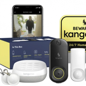 Front Door Security Kit with Professional Monitoring for $119 @Kangaroo 