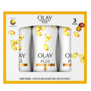 Costco Olay深层滋润沐浴乳23.6 oz3瓶套装热卖