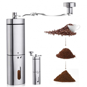 AVNICUD Manual Coffee Grinder, Hand Coffee Grinder with Adjustable Conical Ceramic Burr @ Amazon