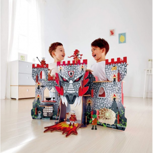 Hape Kid's Wooden Viking Dragon Castle Dollhouse Play Set w/ Magic Accessories @ Walmart