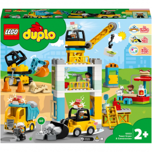 LEGO DUPLO Tower Crane & Construction Vehicle Toys (10933) @ Zavvi