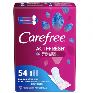 白菜價：Care Free Acti-Fresh 超薄護墊 54片 @ Amazon