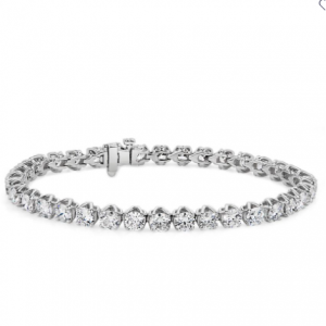 Blue Nile Classic Diamond Tennis Bracelet in 14k White Gold (10 ct. tw.)