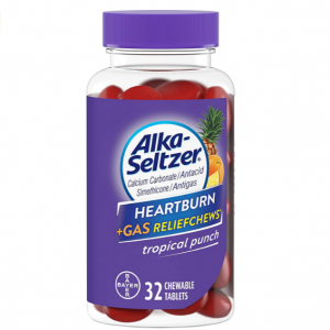 Alka-Seltzer 緩解胃不適消化不良咀嚼片 32片 @ Amazon