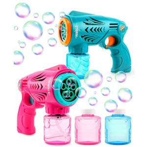 2 Bubble Guns for Kids, Bubble Machine @ Amazon