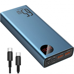 Amazon - Baseus 20000mAh USB-C 65W PD 移动电源，折上9折