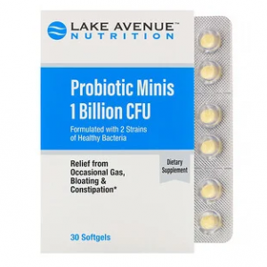 Lake Avenue Nutrition, Probiotic Minis, 1 Billion CFU, 30 Mini Softgels @ iHerb
