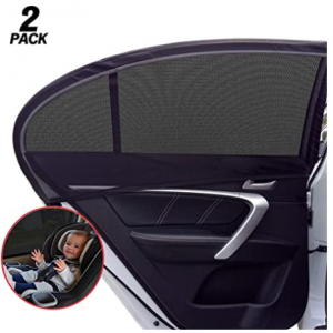 Universal Car Window Shade, 2 Pack Car Side Window Sun Shade @ Amazon