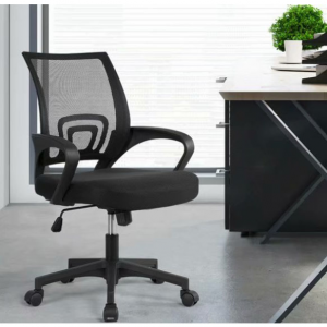 SKONYON Office Chair Adjustable Mid Back Mesh Swivel Office Chair with Armrests @ Walmart