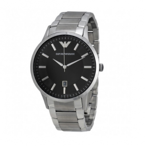 Emporio Armani 男士手表 - 银黑色