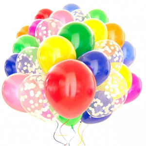 Dandy Decor Rainbow Balloon 120 Pack - 12 inch @ Amazon