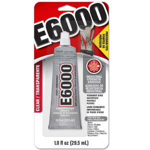E6000 DIY手工胶1.0 fl oz 带精细滴胶头 @ Amazon