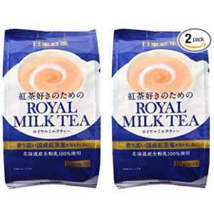 TWIN Pack Royal Milk Tea Hot Cold Nitto Kocha 10 Pouch Pack (total 20 pouch) @ Amazon