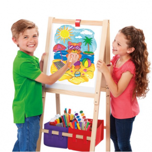 Cra-Z-Art 儿童白板、黑板、收纳三合一木质画架 @ Walmart 