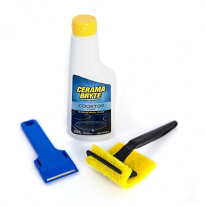 Cerama Bryte强效灶台清洁套件 灶台清洁剂10oz+刮刀+海绵 @ Amazon