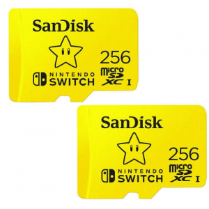 Costco - SanDisk 256GB 柠檬黄色 microSDXC 存储卡 2件装，直降$30