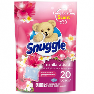 Snuggle Exhilarations In Wash Laundry Scent Booster Pacs Island Hibiscus and Rainflower 20 Count