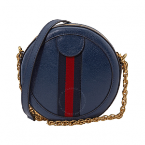 55% Off GUCCI Ophidia Mini Round Shoulder Bag in Blue @ JomaShop