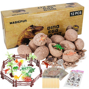 Magicfun 儿童科学考古恐龙蛋，12颗 @ Amazon
