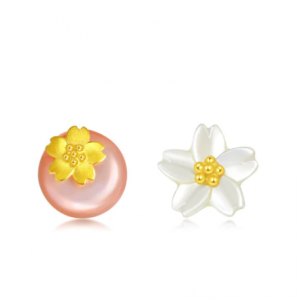 Chow Sang Sang Daily Luxe 999.9 Gold Cherry Blossom Earrings
