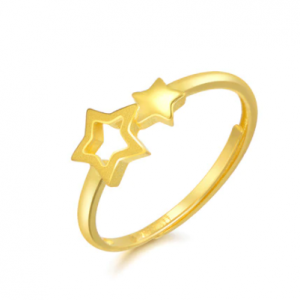 Chow Sang Sang Love Décodé 999.9 Gold Pentagram Ring