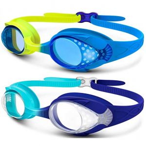 OutdoorMaster Kids Swim Goggles 2 Pack @ Amazon