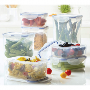 LOCK & LOCK Easy Essentials Food Storage lids/Airtight containers, BPA Free, 14 Piece @ Amazon