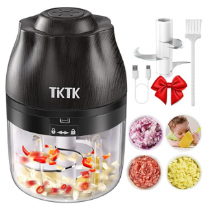 TKTK 迷你电动切蒜机，带清洁刷 @ Amazon