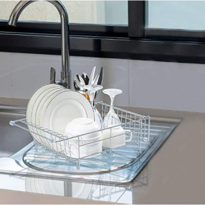 Samdray 厨房水槽不锈钢沥水架 @ Amazon