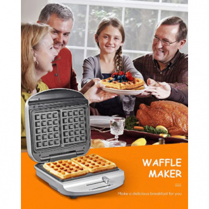 AIICOOK 1000W 2片华夫饼机 @ Amazon