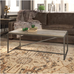 Bush Furniture 工业风茶几咖啡桌 可承重50磅 @ Amazon