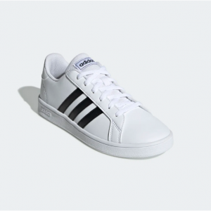 eBay US官网 adidas Grand Court儿童款贝壳头板鞋4.8折热卖 双色可选