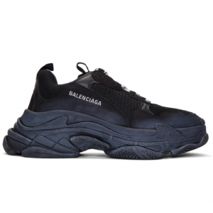 SSENSE官网精选BALENCIAGA 巴黎世家Black Triple S老爹鞋优惠