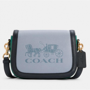 65% Off Coach Saddle In Colorblock With Horse And Carriage @ Coach Outlet