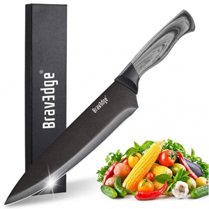 Bravedge Chef Knife, 8 Inch Kitchen Knife with Sheat @ Amazon