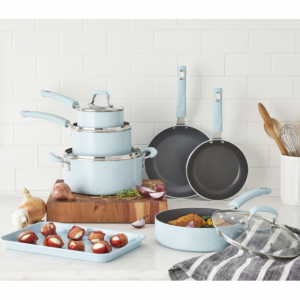 JC Penny 精选锅具套装大促 T-Fal也参加，$42收32 件厨房组合套装