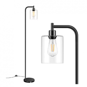 Bosceos 工业风现代简约玻璃落地灯 @ Amazon