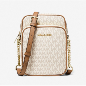 Michael Kors官网 Jet Set Travel中号老花斜挎包3折热卖 双色可选