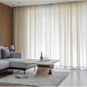 Home Brilliant 半透明亚麻窗帘 W 54"x L 45" @ Amazon