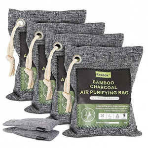 KEEDOX 活性炭除臭6包装 4x200g, 2x75g 除湿、吸附异味 @ Amazon