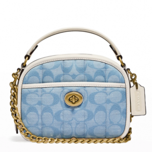 Neiman Marcus官網 Coach 1941 Signature Jacquard Denim Lunchbox 丹寧便當包68折熱賣 