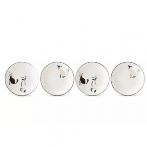 Kate Spade Wickford Forest 简约狐狸插花餐盘4件套 @ Macy's