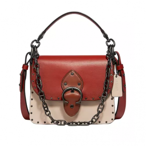 Belk官网 Coach Beat 18 拼色铆钉斜挎包6折热卖