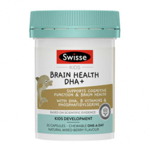 Swisse Kids 儿童促进大脑发育益智DHA+营养咀嚼胶囊 30粒